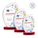 Wichita VividPrint&trade; Award on Alberton Base - Red