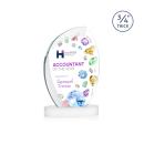 Wichita VividPrint&trade; Award on Alberton Base - White