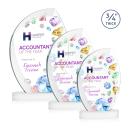 Wichita VividPrint&trade; Award on Alberton Base - White