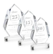 Norwood Award on Alberton Base - Clear - Octagon Awards