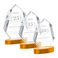 Norwood Award on Alberton Base - Amber - Octagon Awards