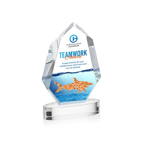 Recognition Awards - Crystal Awards - Norwood VividPrint&trade; Award on Alberton Base - Clear