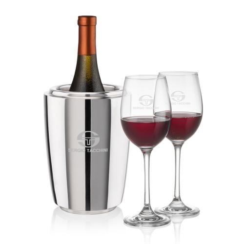 Corporate Gifts - Barware - Wine & Champagne - Wine Coolers - Pescara Wine Cooler & Burlington Wine Set