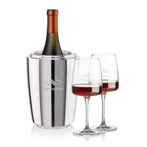 Corporate Gifts - Barware - Wine & Champagne - Wine Coolers - Pescara Wine Cooler & Dunhill Wine Set