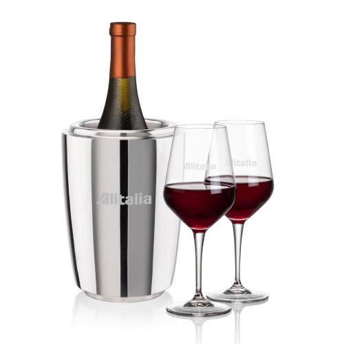 Corporate Gifts - Barware - Wine & Champagne - Wine Coolers - Pescara Wine Cooler & Germain Wine Set