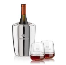 Pescara Wine Cooler & Dunhill Stemless Wine Set - Wine Coolers