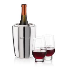Pescara Wine Cooler & Glenarden Stemless Wine Set - Icebuckets