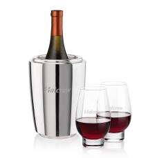 Pescara Wine Cooler & Glenarden Stemless Wine Set - Wine Coolers