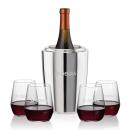 Pescara Wine Cooler & Germain Stemless Wine Set