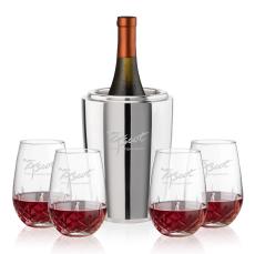 Pescara Wine Cooler & Templeton Stemless Wine Set - Wine Accessories