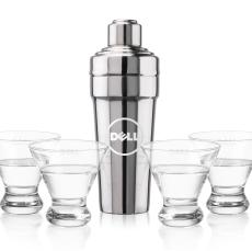 Milano Shaker & Brisbane Martini Set - Cocktail Glasses