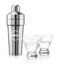 Milano Shaker & Brisbane Martini Set - Martini Glasses