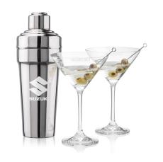 Milano Shaker & Burlington Martini Set - Corporate Gifts