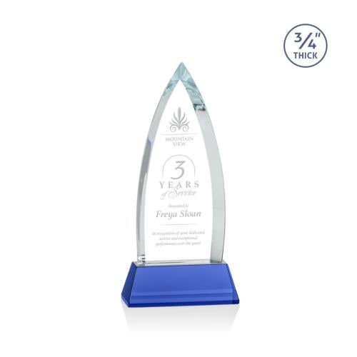 Recognition Awards - Crystal Awards - Shildon Award on Newhaven - Blue