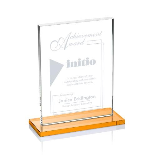 Recognition Awards - Crystal Awards - Emperor Award - Amber (Vert)