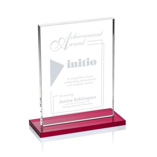 Recognition Awards - Crystal Awards - Emperor Award - Red (Vert)