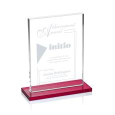 Emperor Award - Red (Vert) - Rectangle Awards