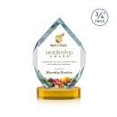 Royal Diamond VividPrint&trade; Award on Alberton Base - Amber