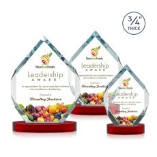 Royal Diamond VividPrint Award on Alberton Base - Red - Full Color Awards