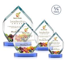 Royal Diamond VividPrint Award on Alberton Base - Sky Blue - Full Color Awards