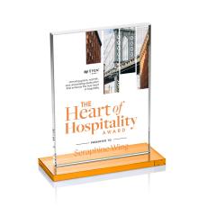 Emperor VividPrint Award - Amber (Vert) - Rectangle Awards