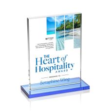 Emperor VividPrint Award - Sky Blue (Vert) - Recognition Awards