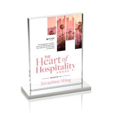 Emperor VividPrint Award - White (Vert) - Crystal Awards