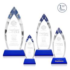 Fortier Award on Entwhistle Base - Blue - Crystal Awards