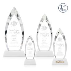 Fortier Award on Entwhistle Base - White - Crystal Awards