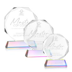 Acadian Award on Newhaven Base - Prismatic - Prism Crystal Awards