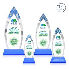 Fortier VividPrint Award on Entwhistle Base - Sky Blue - Full Color Awards