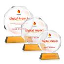 Acadian VividPrint&trade; Award on Newhaven Base - Amber