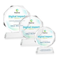 Acadian VividPrint Award on Newhaven Base - Clear - Crystal Awards