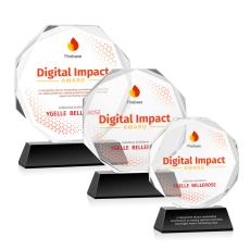 Acadian VividPrint Award on Newhaven Base - Black - Real Estate Awards