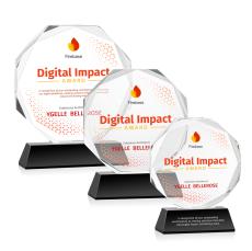 Acadian VividPrint Award on Newhaven Base - Black - Crystal Awards