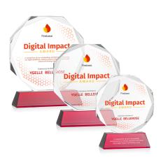 Acadian VividPrint Award on Newhaven Base - Red - New Items