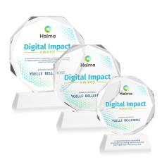 Acadian VividPrint Award on Newhaven Base - White - Real Estate Awards