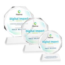 Acadian VividPrint Award on Newhaven Base - White - New Items