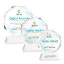 Acadian VividPrint&trade; Award on Newhaven Base - White