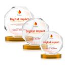 Acadian VividPrint&trade; Award on Alberton Base - Amber