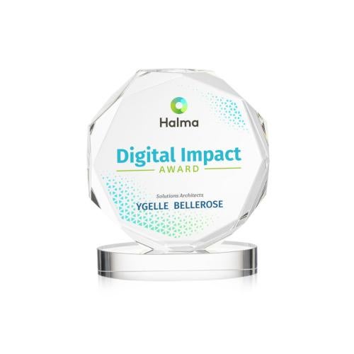 Recognition Awards - Crystal Awards - Acadian VividPrint&trade; Award on Alberton Base - Clear