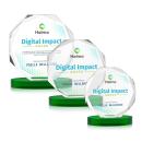 Acadian VividPrint&trade; Award on Alberton Base - Green