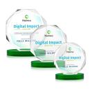 Acadian VividPrint&trade; Award on Alberton Base - Green