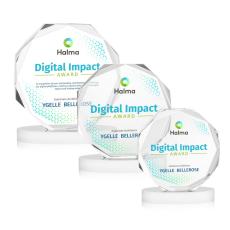 Acadian VividPrint Award on Alberton Base - White - Real Estate Awards