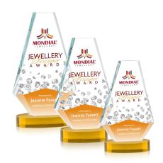Kingsley VividPrint Award on Alberton Base - Amber - Octagon Awards