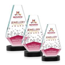 Kingsley VividPrint Award on Alberton Base - Black - Crystal Awards