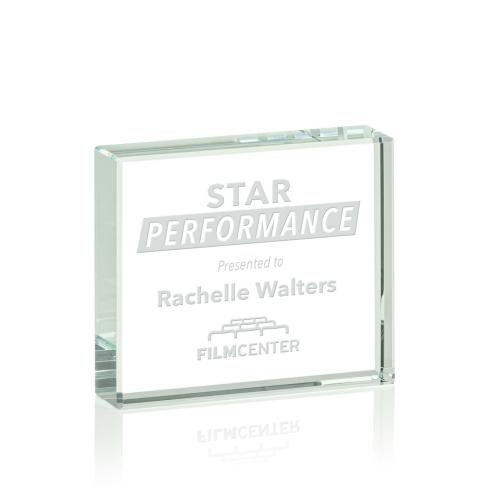 Verona Paperweight - Jade Recognition Awards - Crystal Awards - Crystal Paperweights - Verona Paperweight - Jade