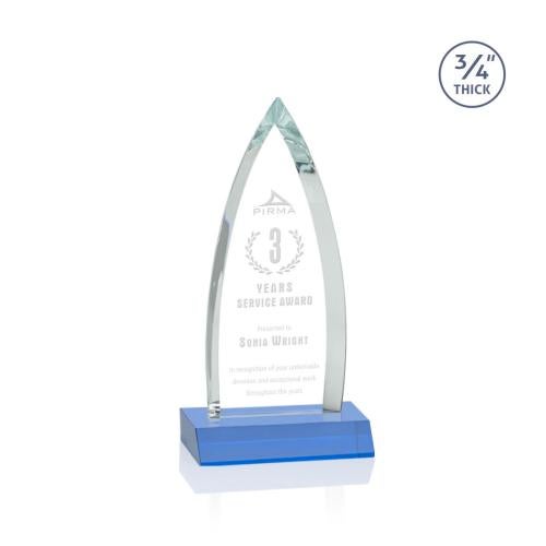 Shildon Award - Sky Blue Recognition Awards - Crystal Awards - Shildon Award - Sky Blue