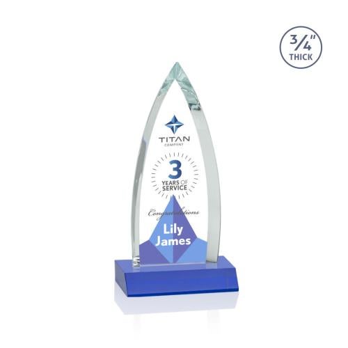 Shildon VividPrint™ Award - Blue Recognition Awards - Crystal Awards - Shildon VividPrint™ Award - Blue