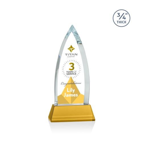 Recognition Awards - Crystal Awards - Shildon VividPrint&trade; Award on Newhaven - Amber